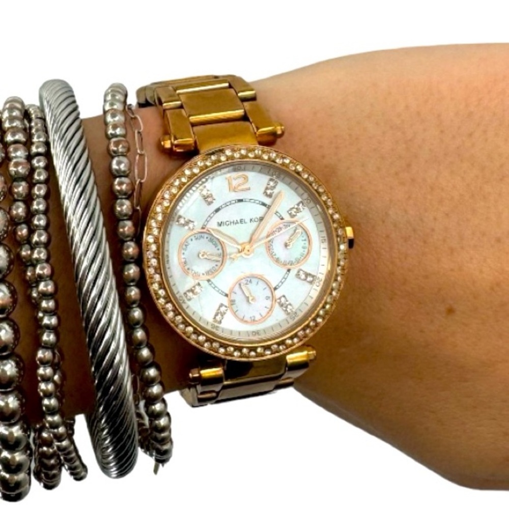 Michael Korr rose gold/ copper watch *pre-loved"